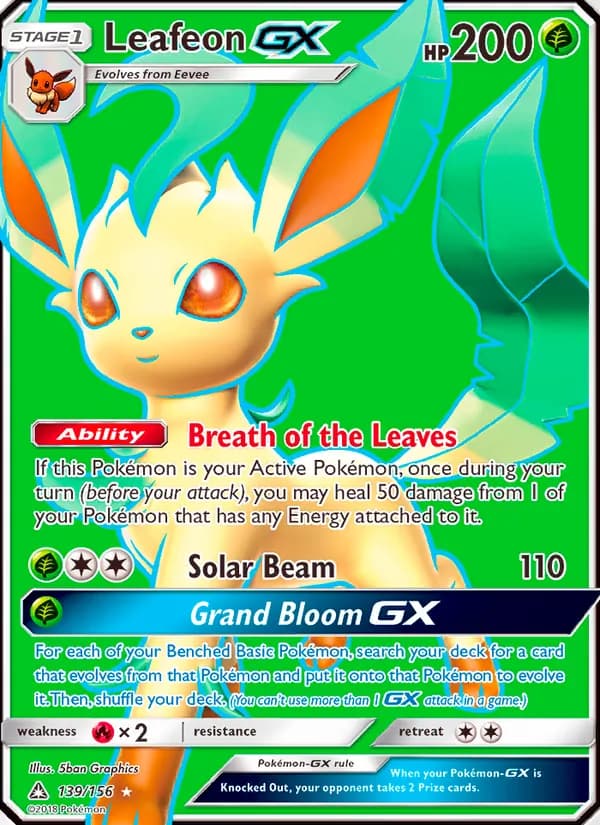 Leafeon GX — изображение карты