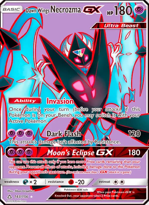 Dawn Wings Necrozma GX — изображение карты
