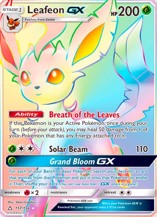 Leafeon GX — изображение карты