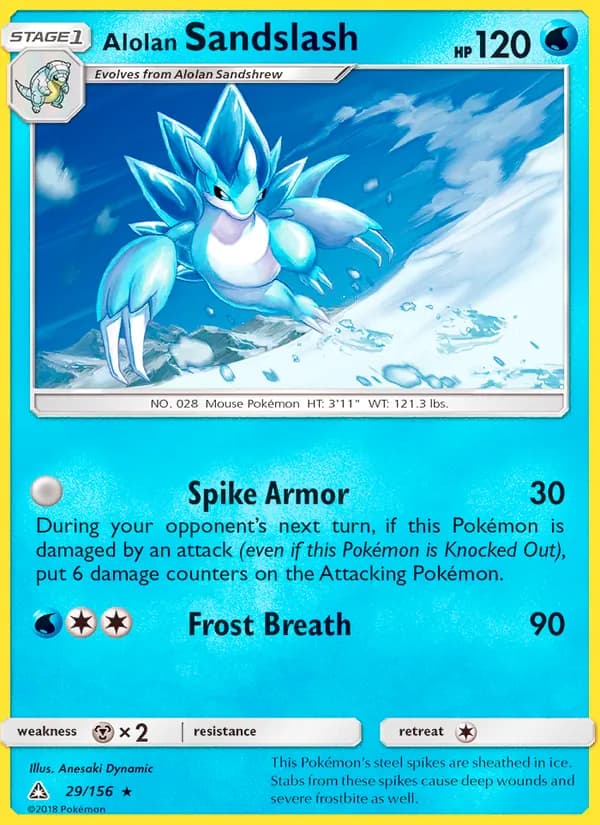 Alolan Sandslash — изображение карты