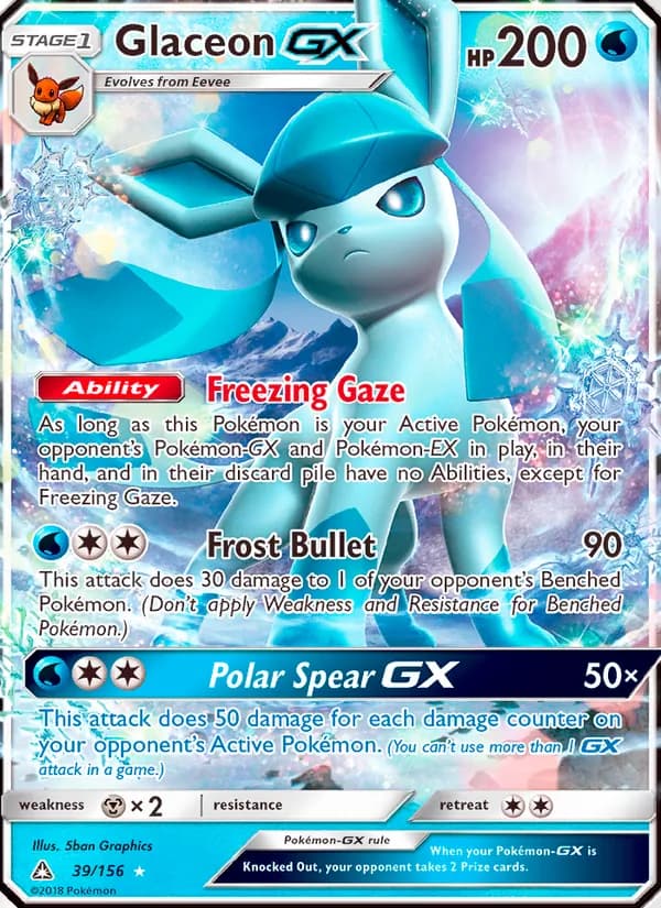Glaceon GX — изображение карты