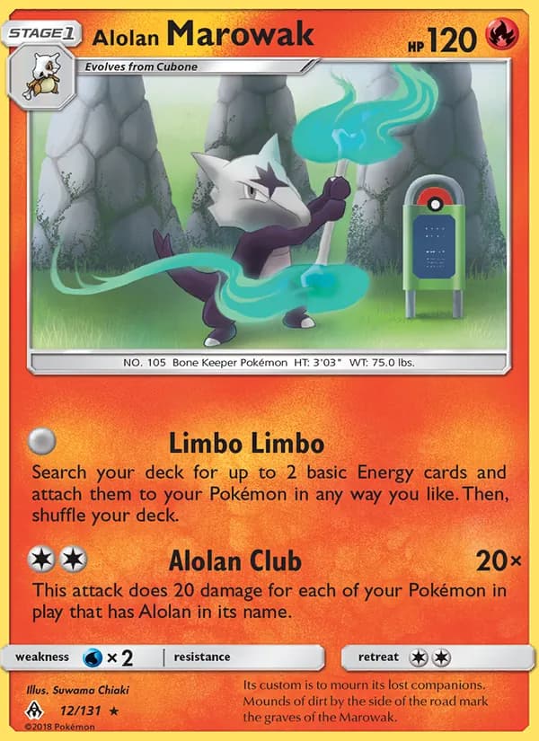 Alolan Marowak — изображение карты