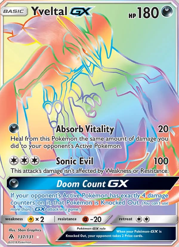 Yveltal GX — изображение карты