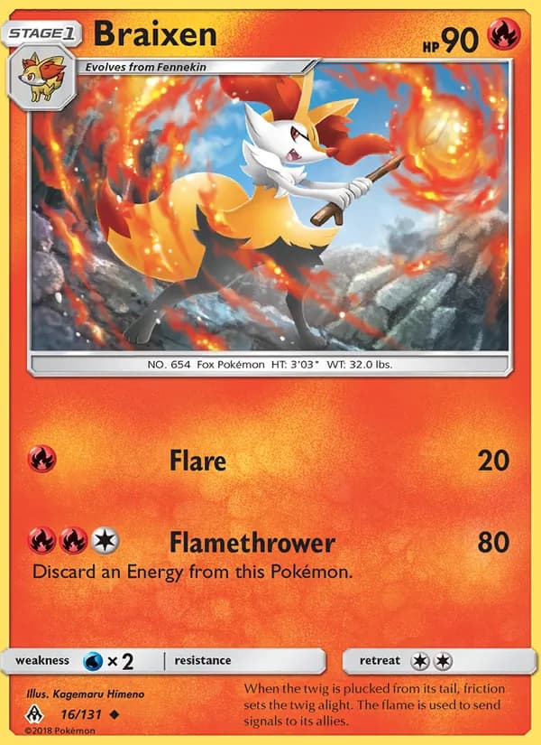 Braixen — изображение карты