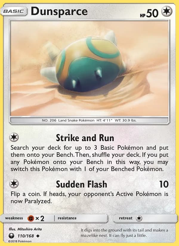Dunsparce — изображение карты