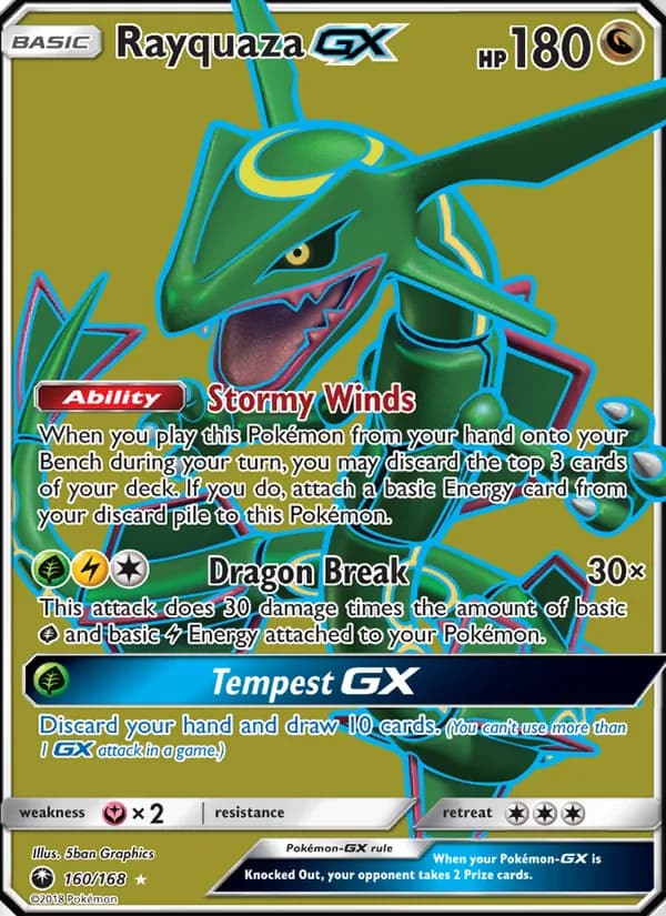 Rayquaza GX — изображение карты
