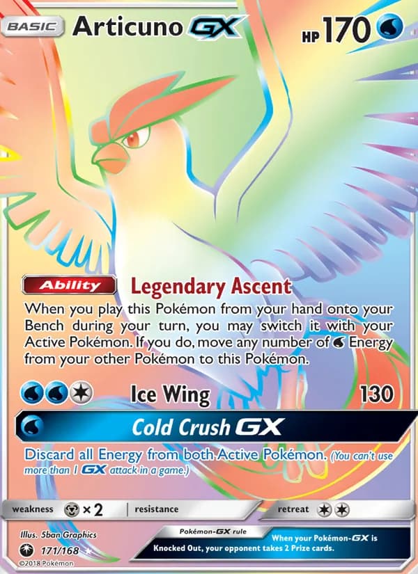 Articuno GX — изображение карты