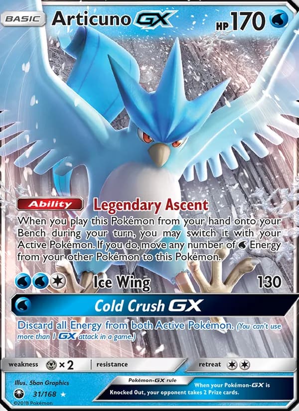 Articuno GX — изображение карты