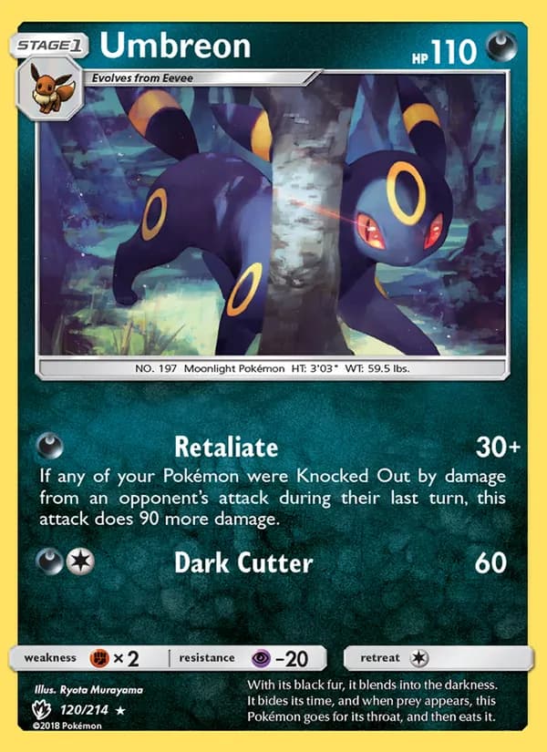 Umbreon — изображение карты