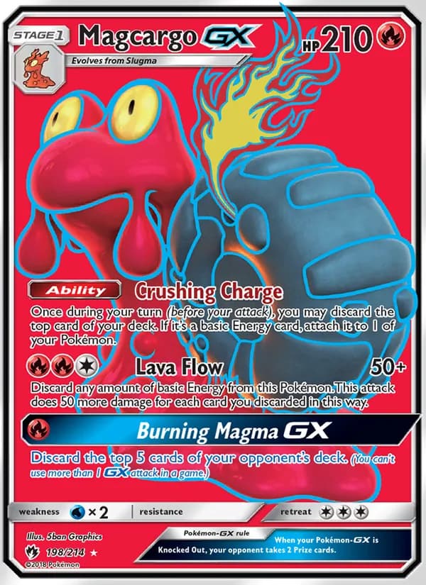 Magcargo GX — изображение карты