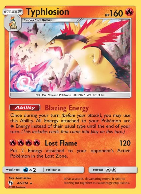 Typhlosion — изображение карты