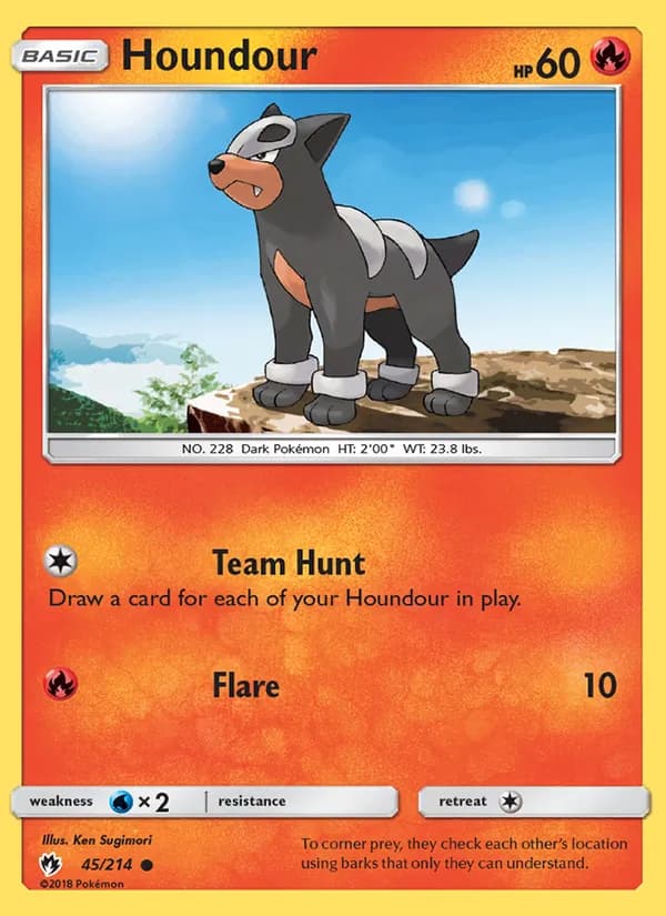 Houndour — изображение карты