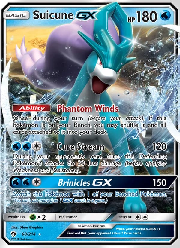 Suicune GX — изображение карты