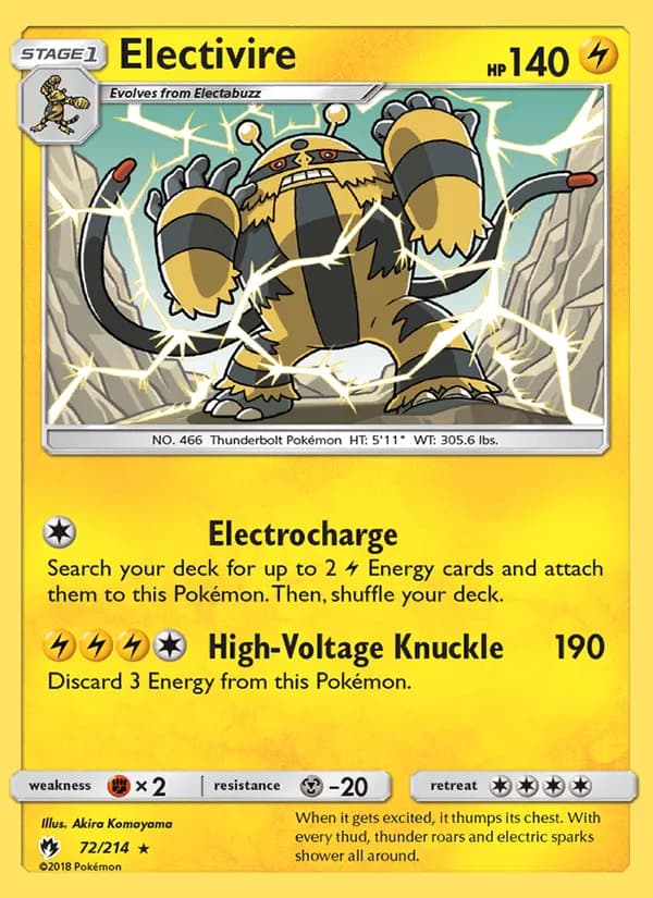Electivire — изображение карты