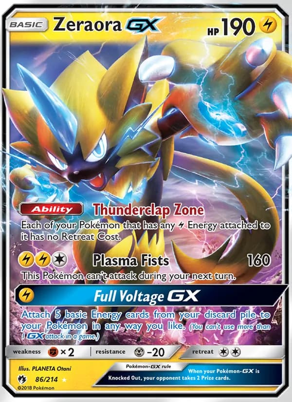 Zeraora GX — изображение карты