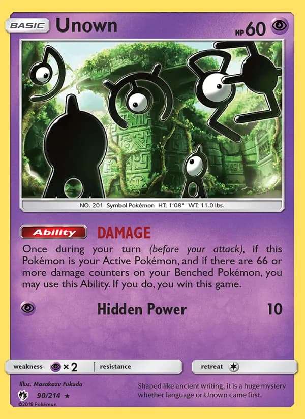 Unown — изображение карты
