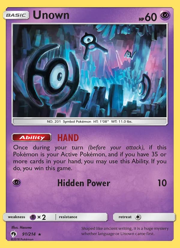 Unown — изображение карты