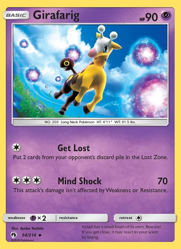 Girafarig — изображение карты