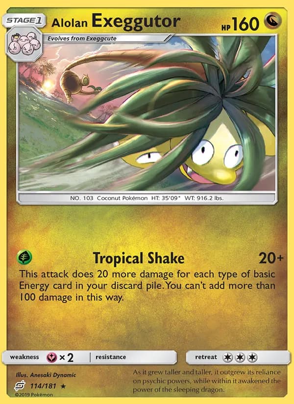 Alolan Exeggutor — изображение карты