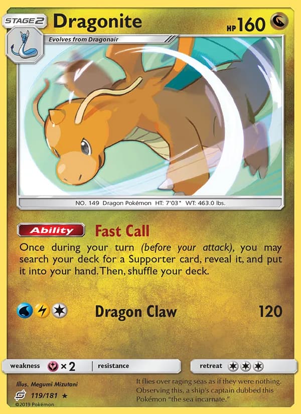 Dragonite — изображение карты