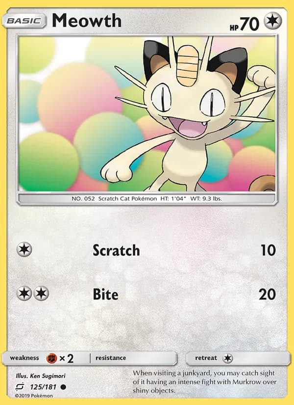 Meowth — изображение карты