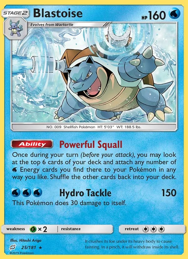Blastoise — изображение карты