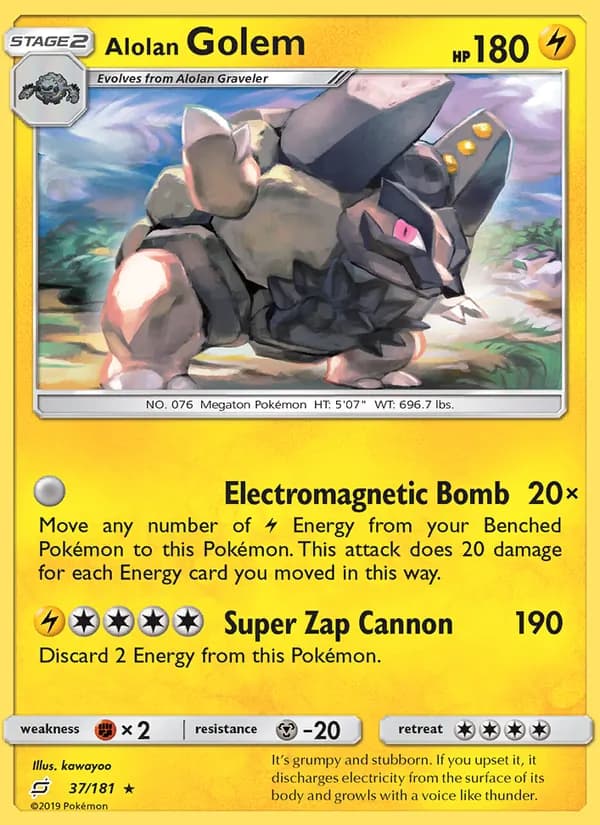 Alolan Golem — изображение карты