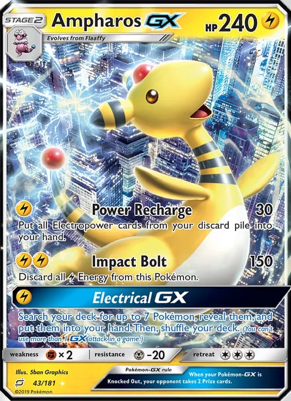 Ampharos GX — изображение карты