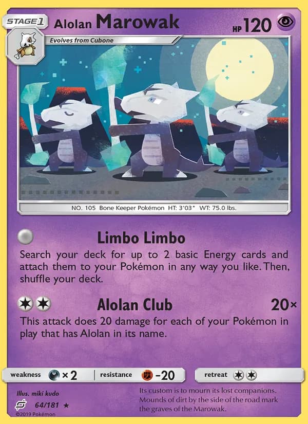 Alolan Marowak — изображение карты