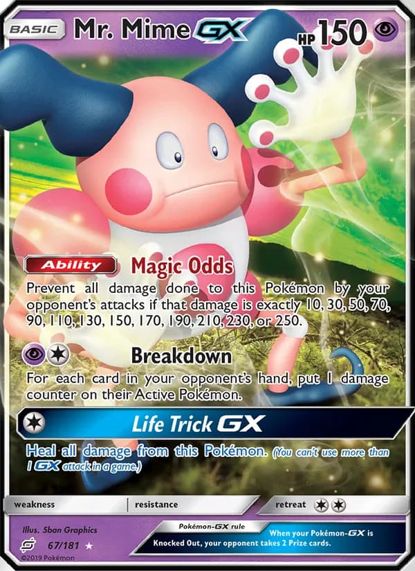 Mr. Mime GX — изображение карты