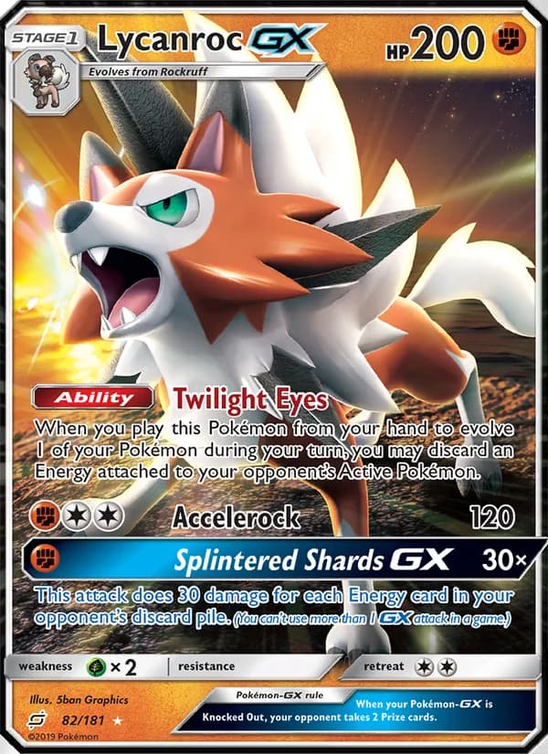 Lycanroc GX — изображение карты