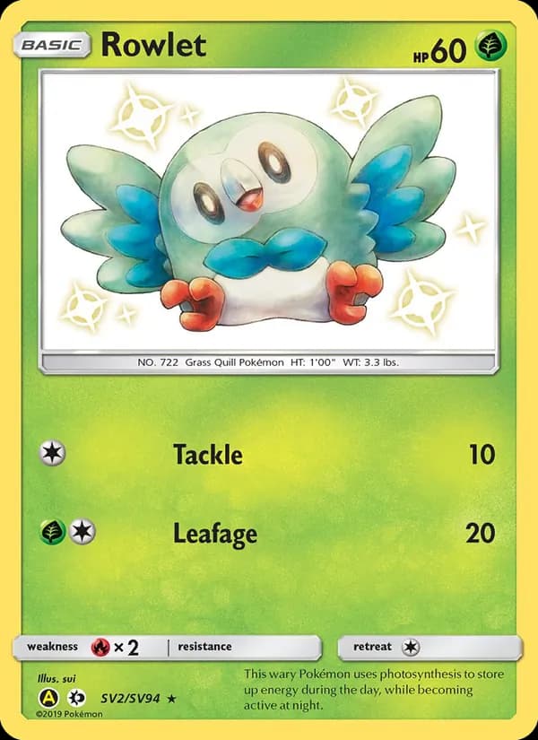 Rowlet — изображение карты