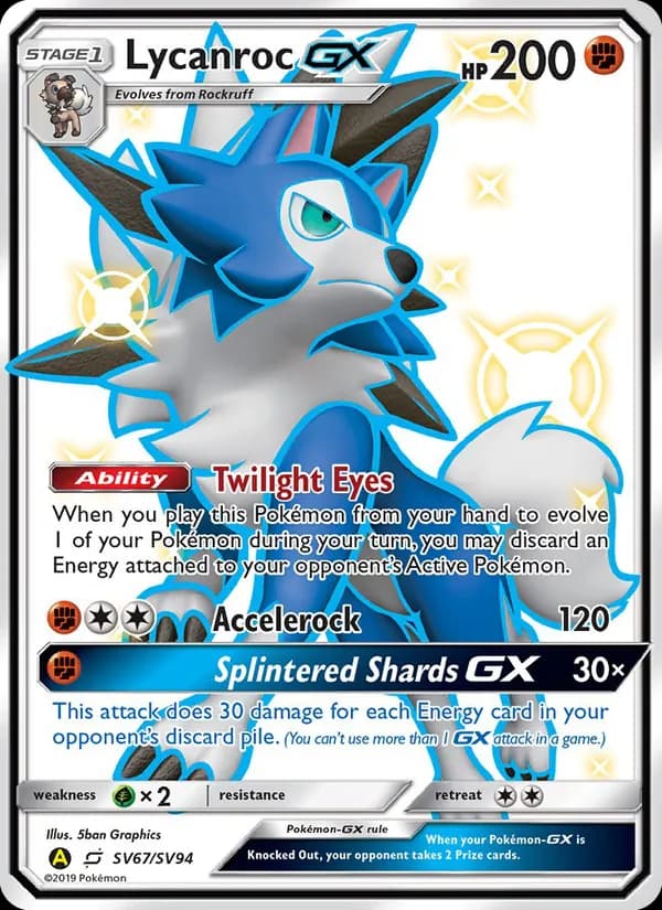 Lycanroc-GX — изображение карты