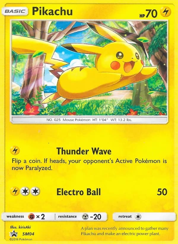 Pikachu — изображение карты