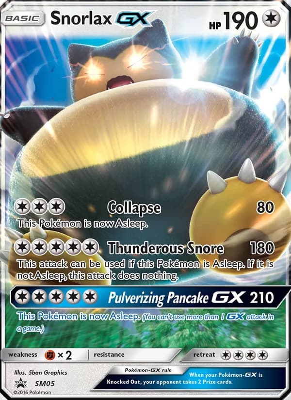 Snorlax GX — изображение карты