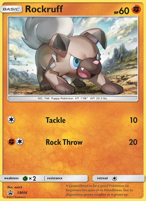 Rockruff — изображение карты