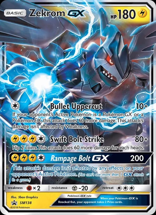 Zekrom GX — изображение карты