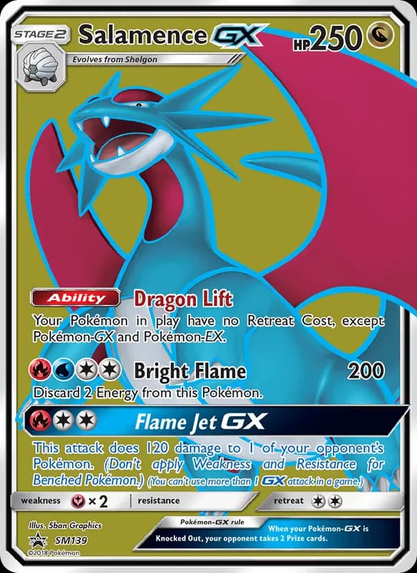 Salamence GX — изображение карты