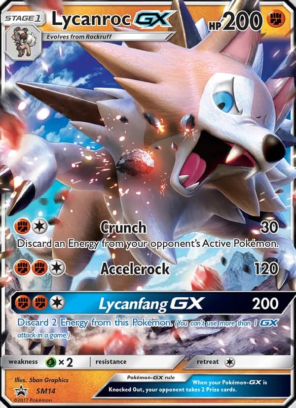 Lycanroc GX — изображение карты