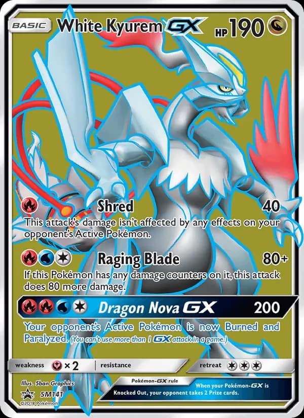 White Kyurem GX — изображение карты