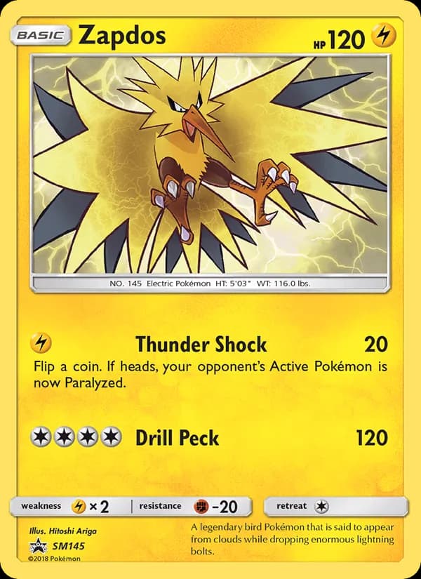 Zapdos — изображение карты