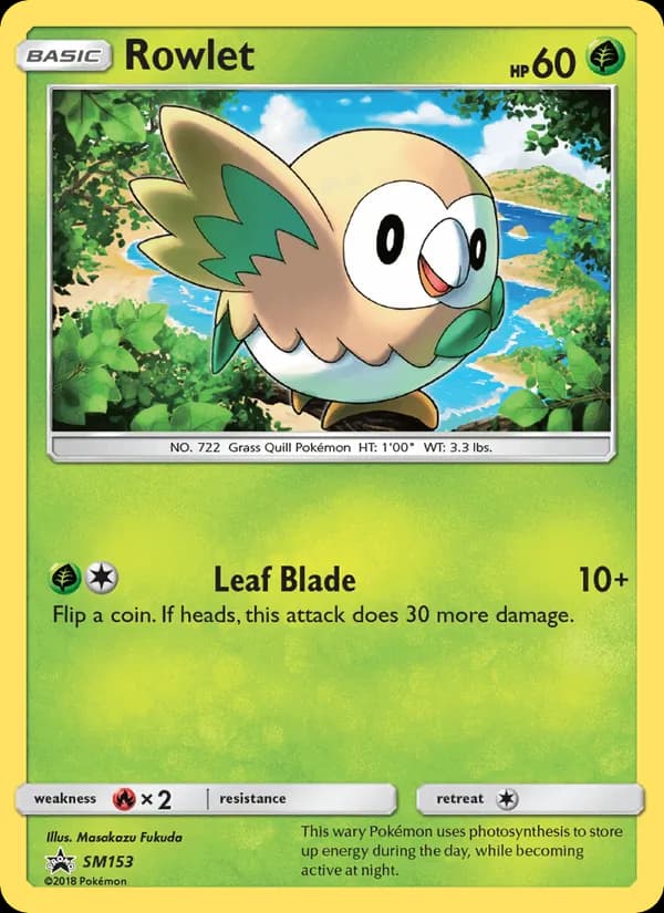 Rowlet — изображение карты