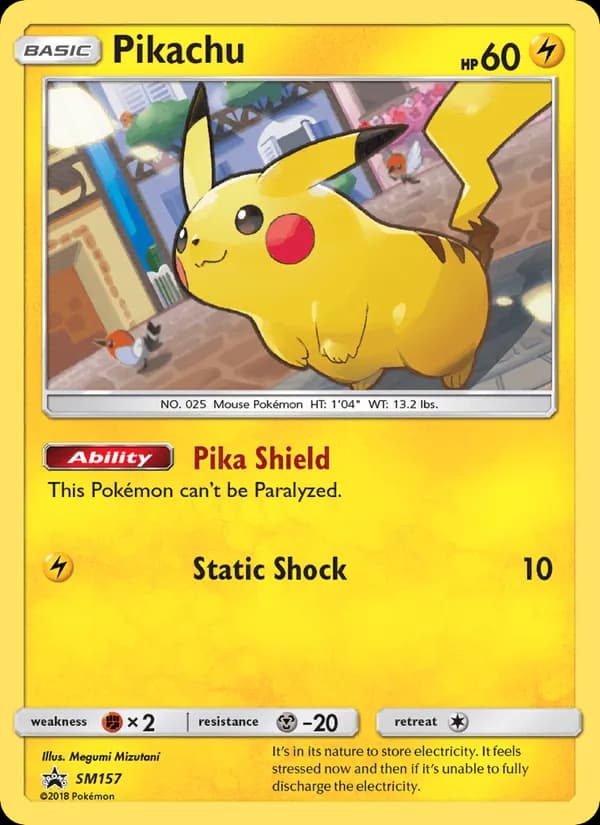 Pikachu — изображение карты