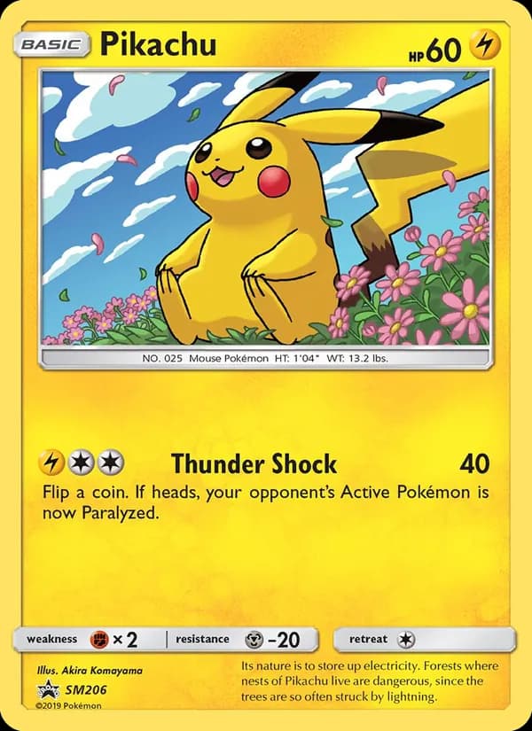 Pikachu — изображение карты