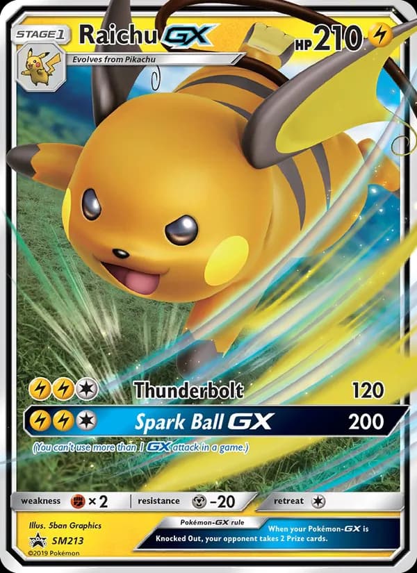 Raichu GX — изображение карты