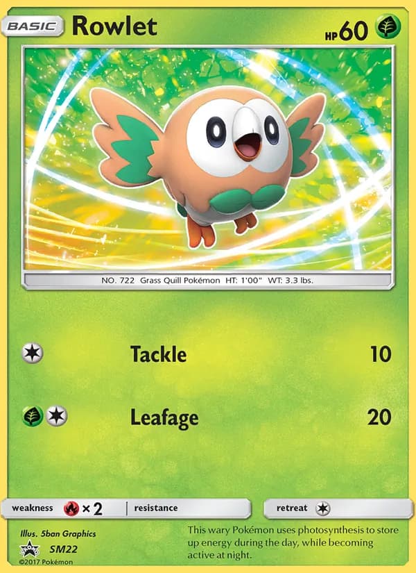 Rowlet — изображение карты