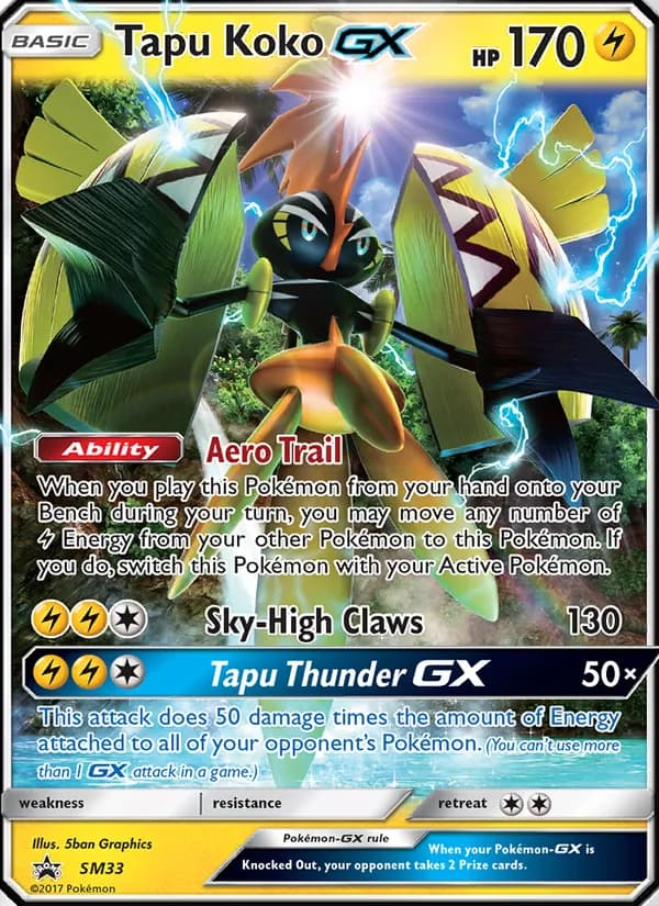 Tapu Koko GX — изображение карты