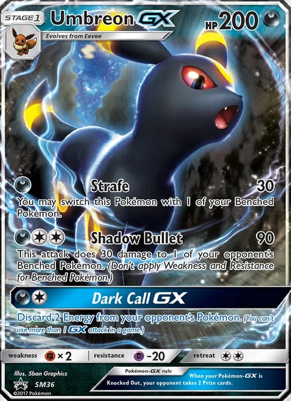 Umbreon GX — изображение карты
