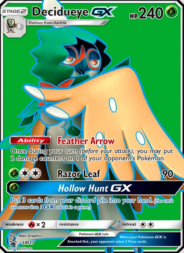 Decidueye GX — изображение карты