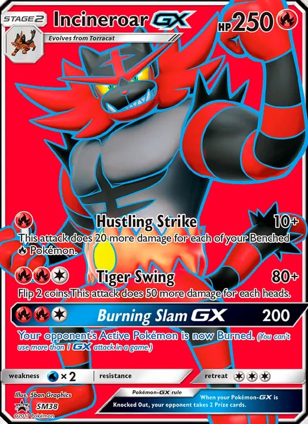 Incineroar GX — изображение карты